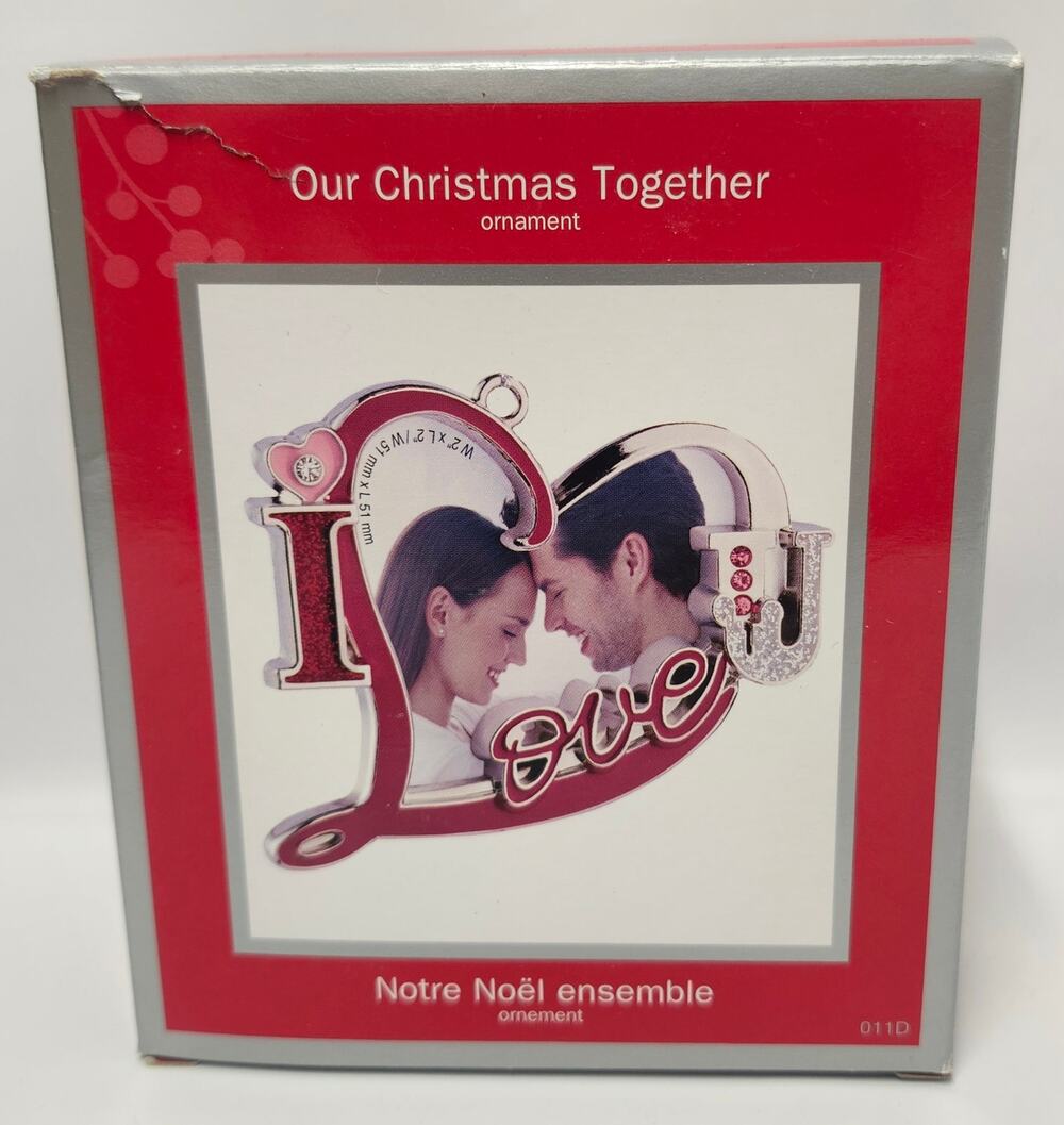 2013 American Greetings Heirloom Our Christmas Together Love Photo Ornament